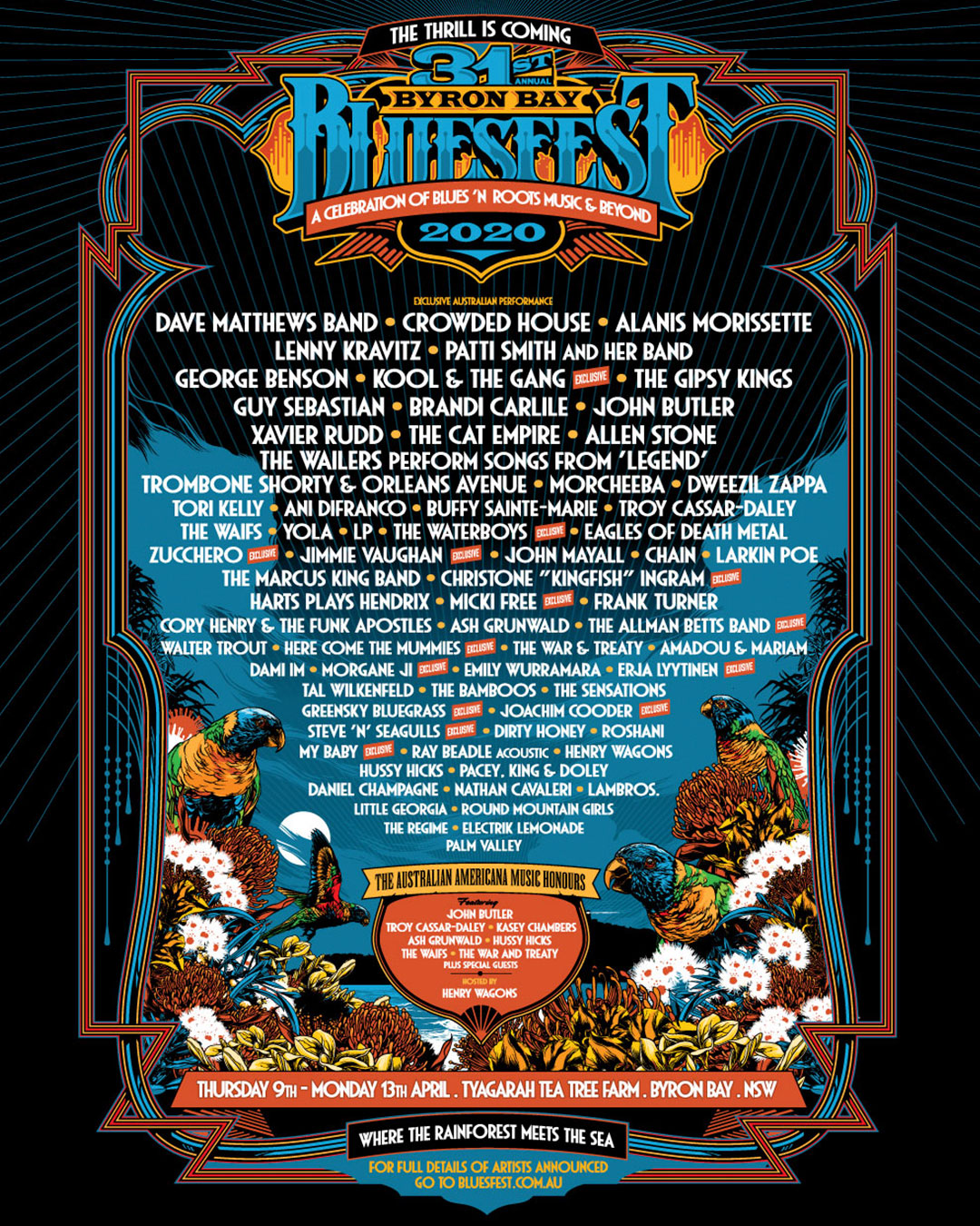 Bluesfest Full Line Up and Playing Times Announced